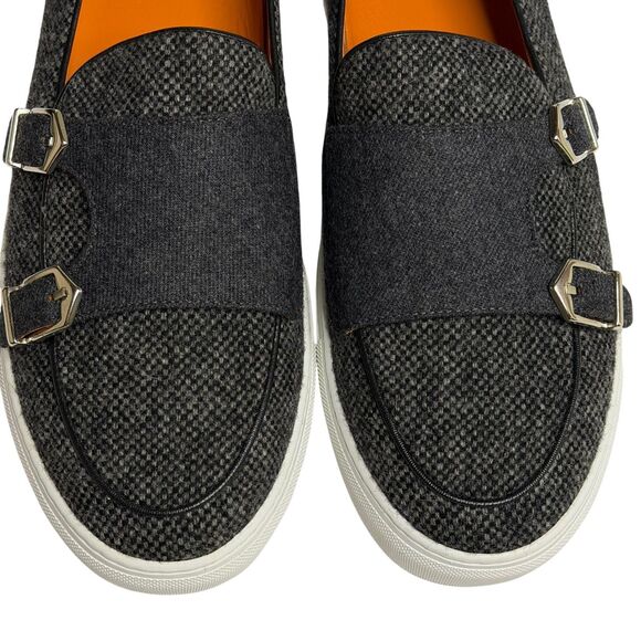 Robert August The Foster Monk Sneaker Shoes Slip On Loafers Gray 12 EE NIB main image 11